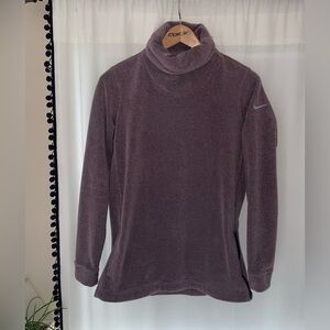 Nike funnel neck fleece pullover sweatshirt purple women’s M medium long sleeve